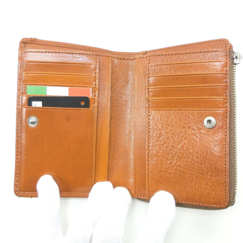 [Lee] Lee Cowhide Camel Men's Bi -Fold Wallet A等级