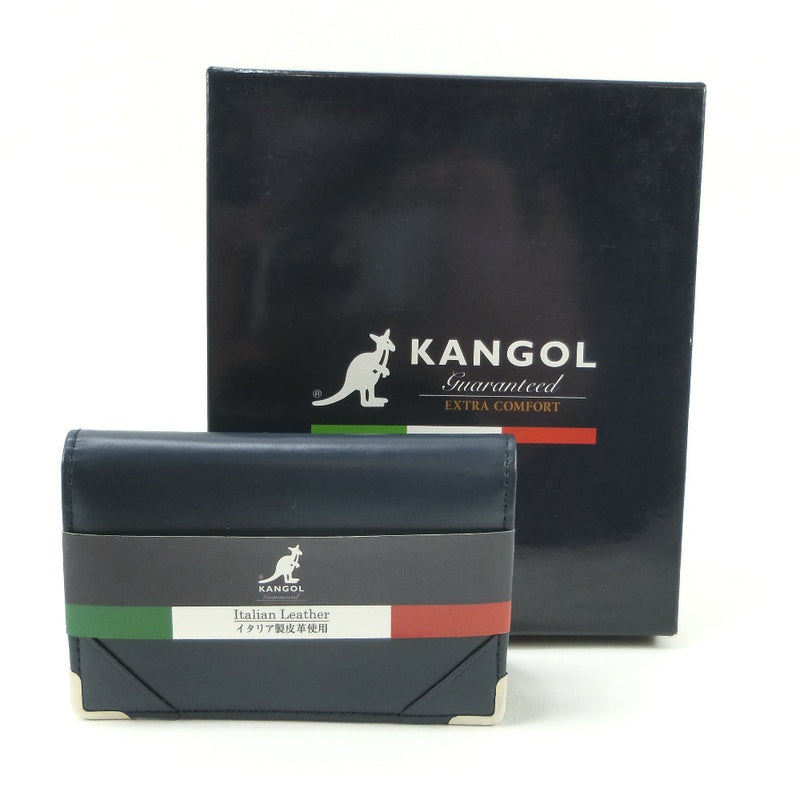 [Kangol] Kangor Cowhide Marina de la Marina Holder de tarjetas de negocios S Rank