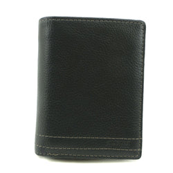 二つ折り財布
 レザー 黒 オープン メンズA+ランク