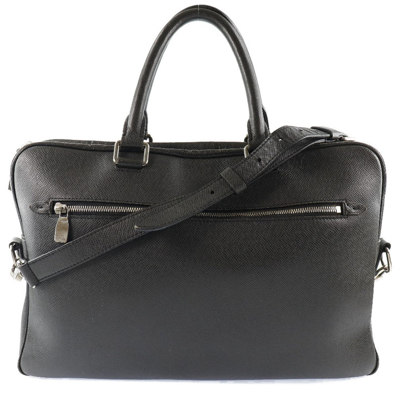[LOUIS VUITTON] Louis Vuitton Porto Documan PDB Business MM NM M30643 Tiga Aldoise Black RI1107 Engraved Men's Business Bag B-Rank