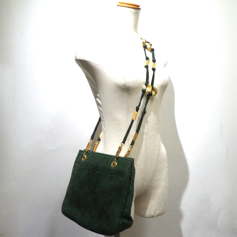 [Fendi] Fendi Swede Green Ladies Shoulder Bags