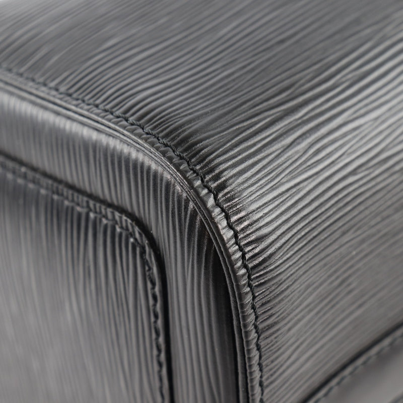[Louis Vuitton] Louis Vuitton Speedy 25 M43012 Epirather Noir Black VI1924 Handbag de damas grabado A-Rank