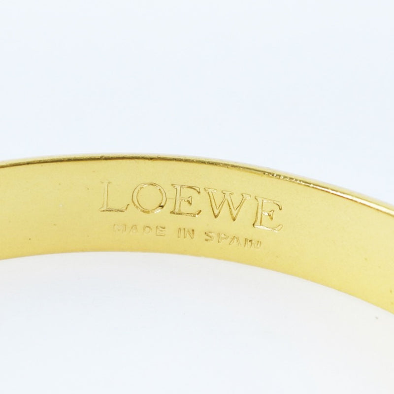 [LOEWE] Loebe Anagram gold plating x leather gold ladies bangle