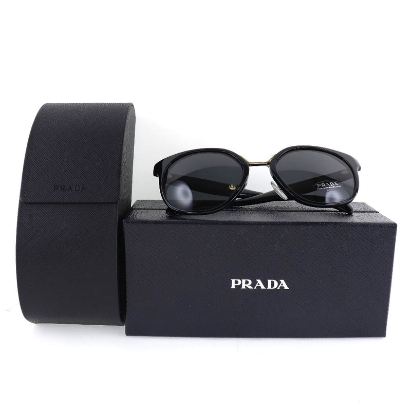 [Prada] LOGO DE PRADA SPR17T Plastic Black Ladies Gafas de sol A+Rango