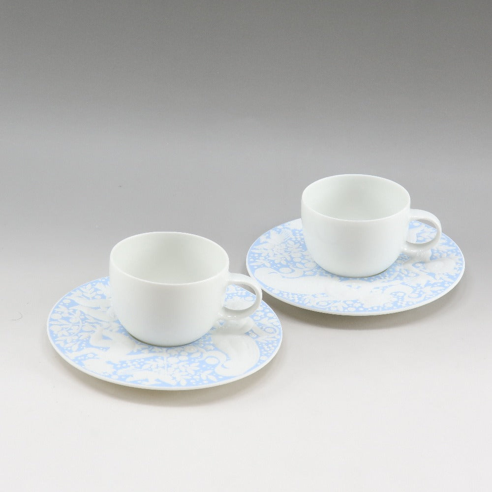 Rosenthal] Rosenthal Magic Flute Blue Demitas Cup & Saucer × 2