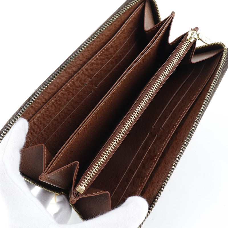 LOUIS VUITTON Monogram Zippy wallet Brown M42616 Long wallet