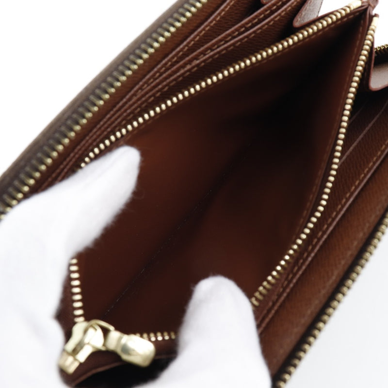 [LOUIS VUITTON] Louis Vuitton Zippy Wallet M42616 Monogram canvas tea CA2089 engraved unisex long wallet A-Rank