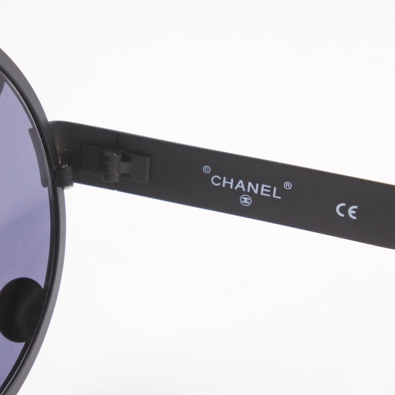 [CHANEL] Chanel Vintage 08841 90405 Synthetic Resin x Plastic Black Ladies Sunglasses A Rank