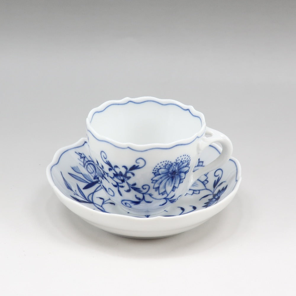 Meissen】マイセン ブルーオニオン 食器 モカカップ＆ソーサー×2 800101/00580 Blue onion _Sランク – KYOTO  NISHIKINO