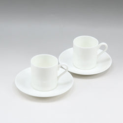 [Wedgwood] Wedgewood Bone China Demitas Cup & Saucer x 2 Porcelana _ Cabeza de vajilla S Rank