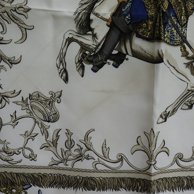 HERMES] Hermes Carre 90 LVDOVICVS Magnvs Louis XICS Silk White Ladies –  KYOTO NISHIKINO