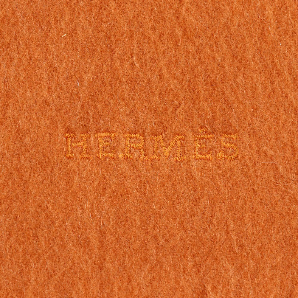 HERMES】エルメス ロゴ カシミヤ オレンジ ユニセックス マフラー – KYOTO NISHIKINO