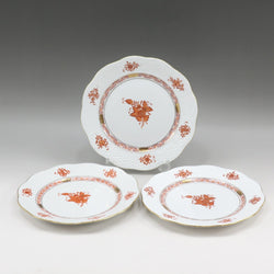 [HEREND] Helend Apony Orange Tableware Plate x 3 pieces 19cm 517/AOG Porcelain Apony Orange_s Rank