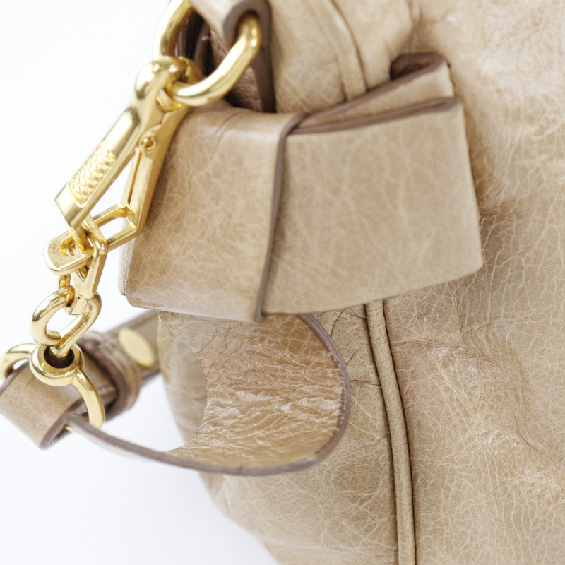 [MIUMIU] Miu Miu Un hombro Accesorio de accesorios Cinta lateral 5N1557 CUERO GAMEO BOIGE Ladies Shoulder Bags