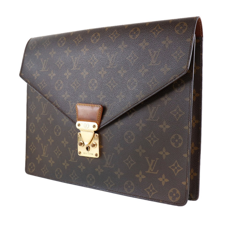 [LOUIS VUITTON] Louis Vuitton Portodocuman Senatour Vintage M53335 Monogram Canvas tea 8905ct engraved men's briefcase