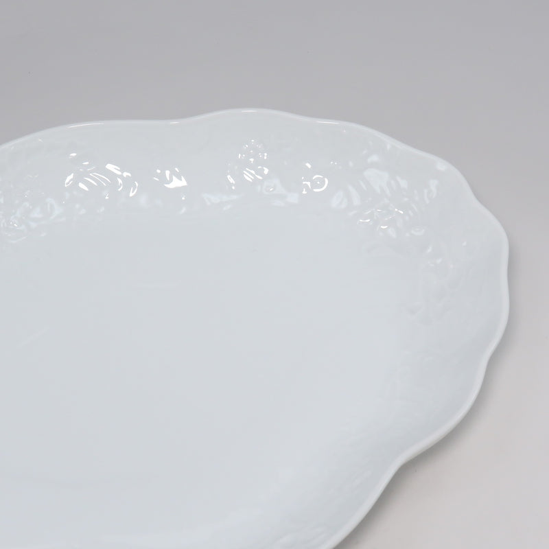 [Herend] Helend Baroque白色餐具超过27厘米3000/A瓷巴洛克式白_S等级