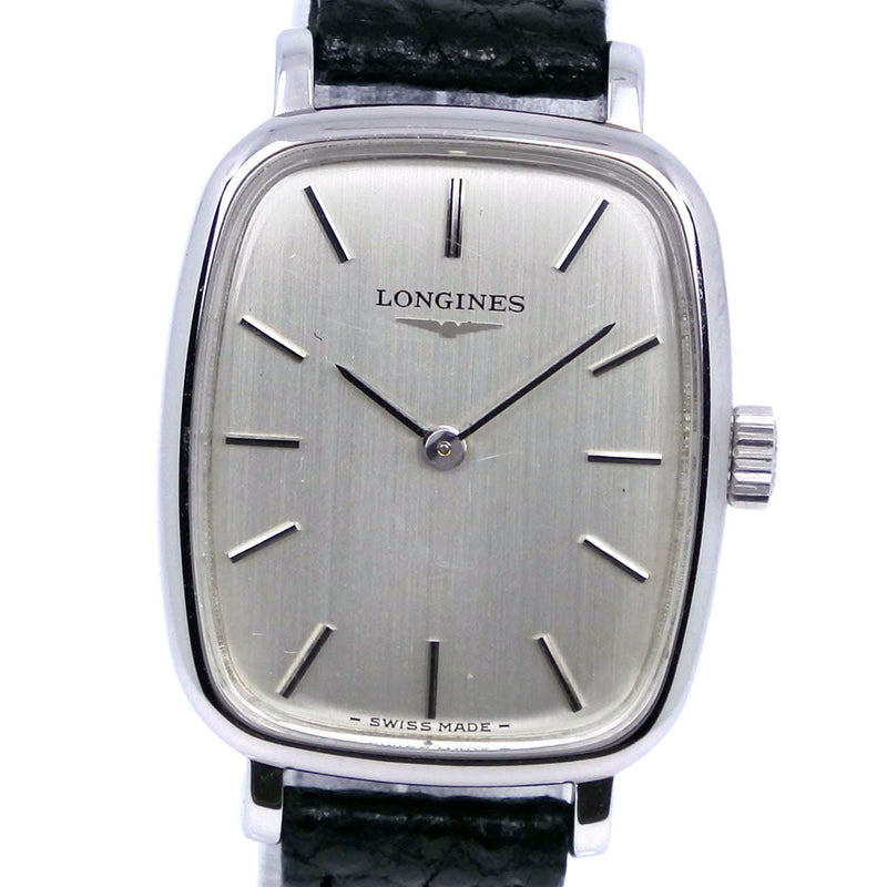[LONGINES] Longines Cal.5602 Stainless steel x Leather Silver hand -wound ladies silver dial watches