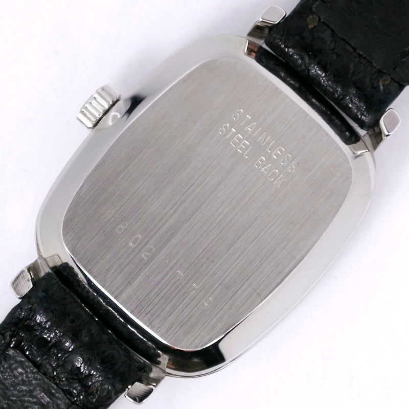 [朗廷斯]朗恩斯cal.5602不锈钢X皮革银手手 - 女士银色表盘
