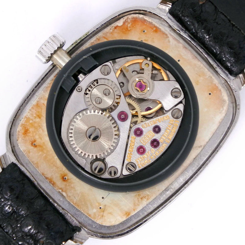 [Longines] Longines Cal.5602 Acero inoxidable x Relojes de dial de plata de la mano de la mano de cuero de cuero