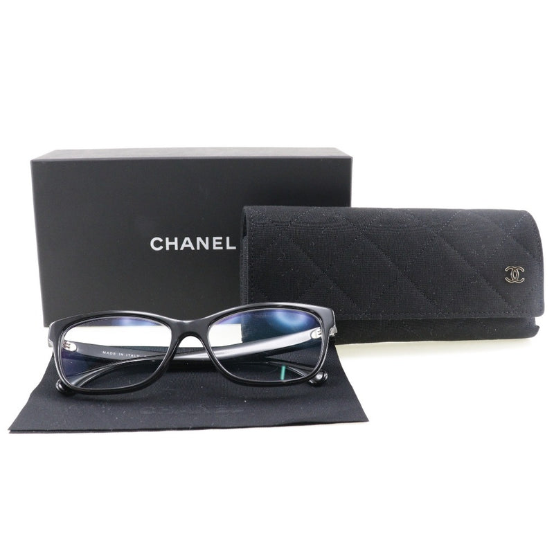 CHANEL] Chanel Coco Mark 3449-B-A Plastic Black Ladies Sunglasses