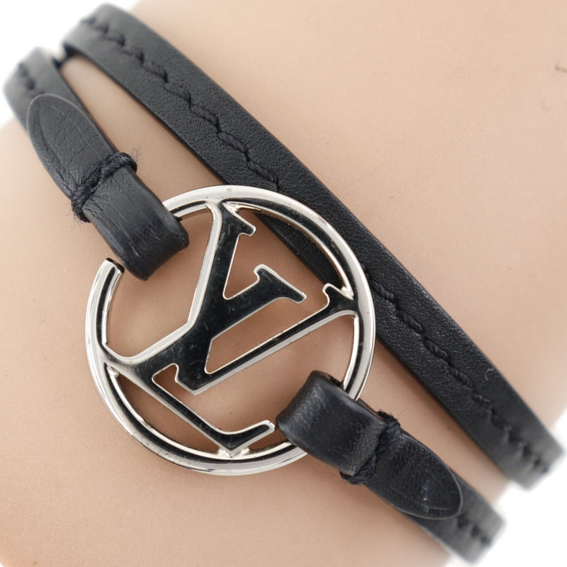 [Louis Vuitton] Louis Vuitton LV徽标M2472D Leather BC1117刻有男女用手链A+等级