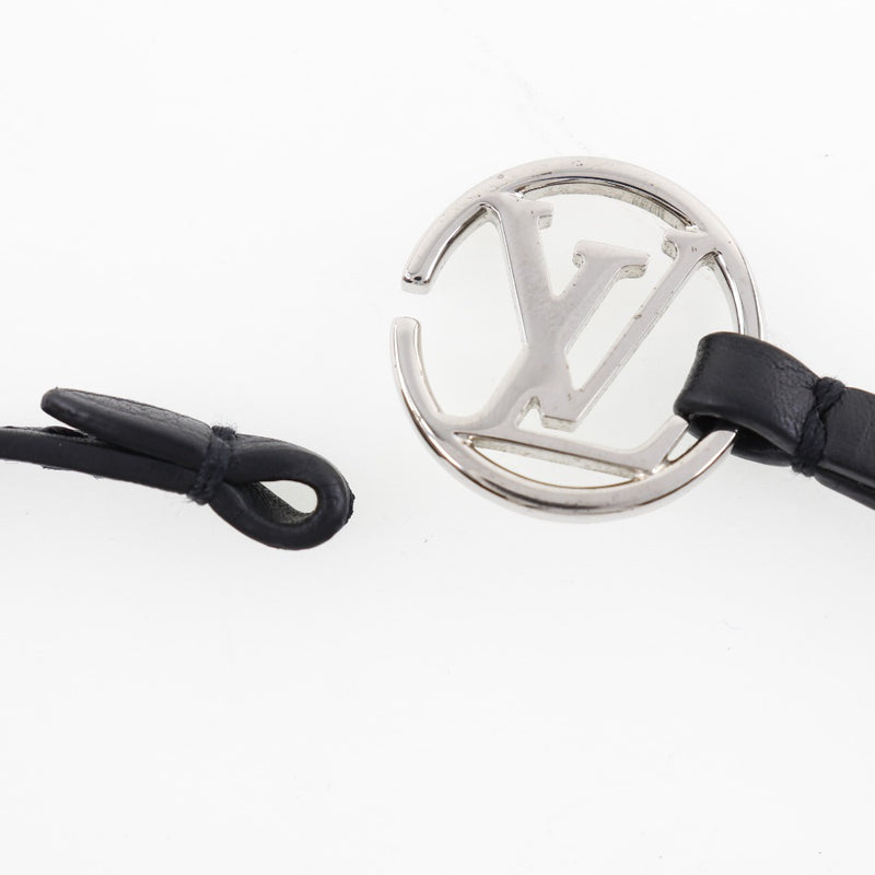 [LOUIS VUITTON] Louis Vuitton LV Logo M2472D Leather BC1117 engraved unisex bracelet A+Rank