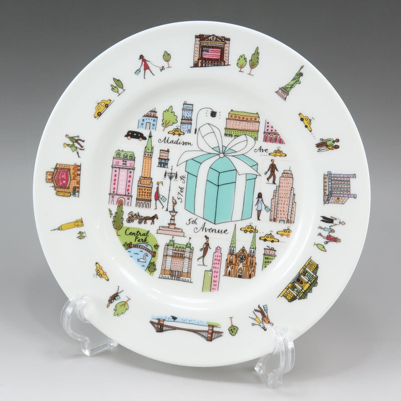 [TIFFANY & CO.] Tiffany 5th Avenue Plate × 1 Porcelain _ Tableware S Rank