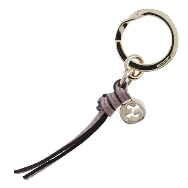 [GUCCI] Gucci 
 Key ring key chain 
 Interlocking G 324403 A7M0G 6812 Calf Silver/Tea Key Ring Unisex A Rank