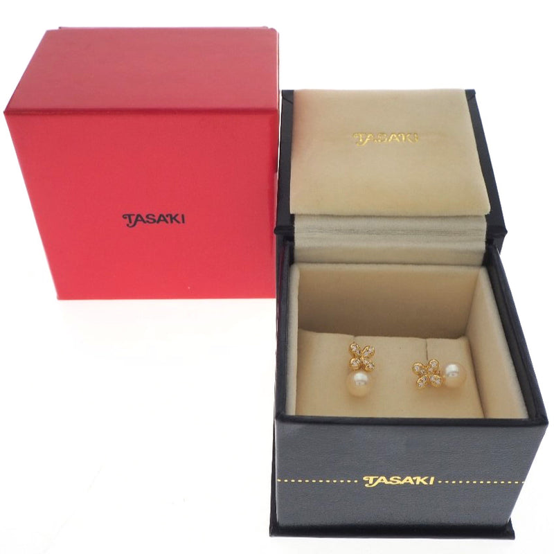 [TASAKI] Tasaki K18 Yellow Gold x Pearl Gold Ladies Earrings SA Rank