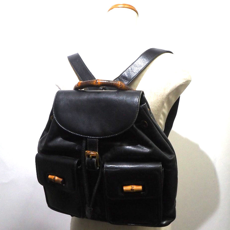 [GUCCI] Gucci Bamboo 003.1998.0016 Ladies Rucksack Daypack