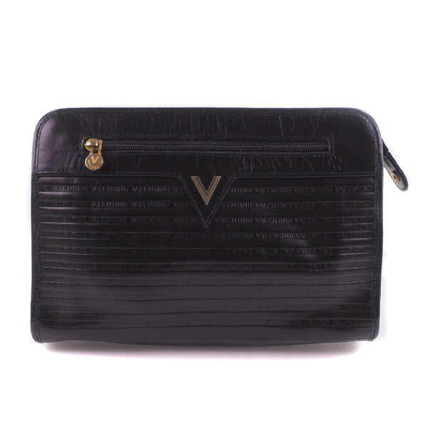 [Valentino] Valentino Leather Black Unisex Second Bag A Rank
