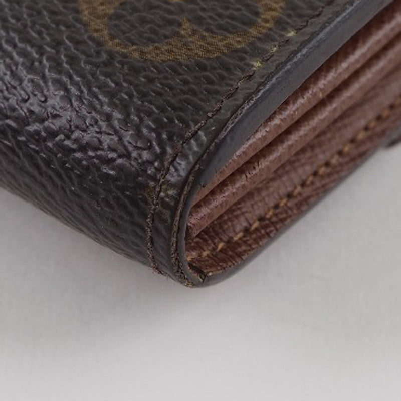 [LOUIS VUITTON] Louis Vuitton Monogram Pochette Monnec Lady M61725 Monogram canvas tea Unisex long wallet