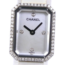 [Chanel] Chanel Premiere Diamond Besel H2433 Acero inoxidable x Cuarzo de goma Damas de la dial de carcasa blanca