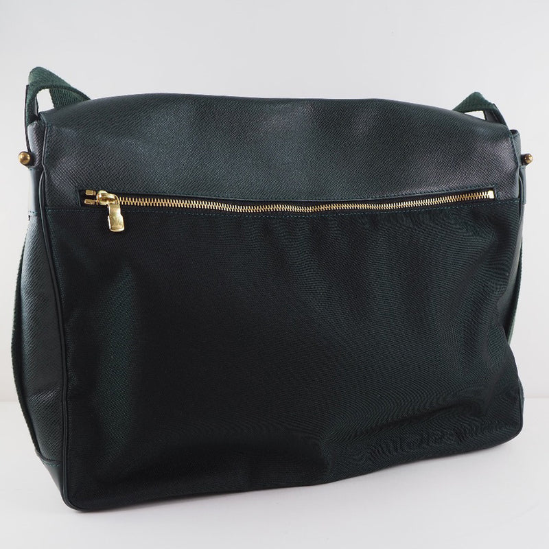 [LOUIS VUITTON] Louis Vuitton Del Soo M30164 Taiga Episea Green Unisex Shoulder Bag A-Rank