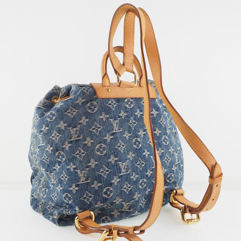[LOUIS VUITTON] Louis Vuitton Arcard GM M95056 Monogram Denim Blue CA0076 engraved Ladies Rucksack Daypack