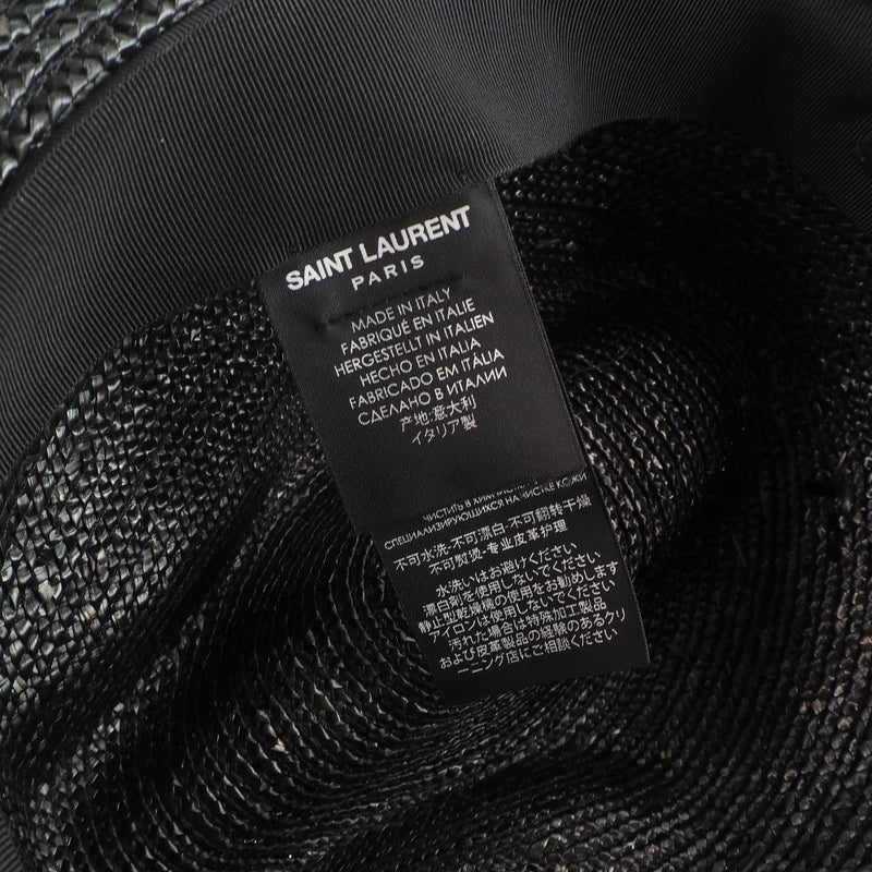 [Saint Laurent] Saint Laurent 
 Sombrero 
 Cotton X Rayon Black Ladies S Rank