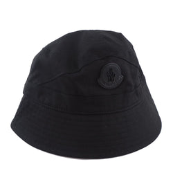 【MONCLER】モンクレール
 BUCKET HAT ハット
 H10913B00030 04863 コットン 黒 BUCKET HAT レディースSランク