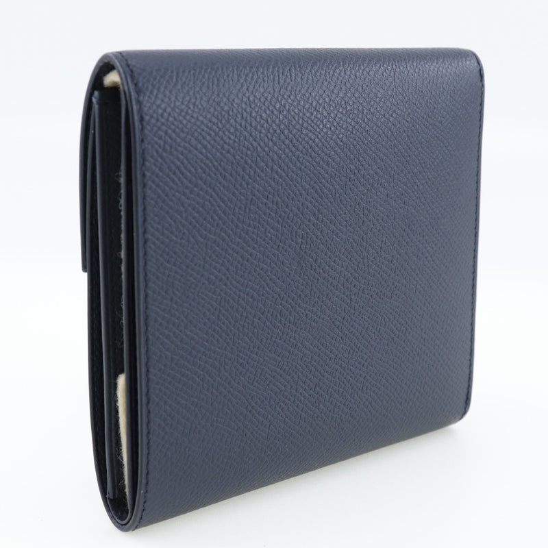 [HERMES] Hermes 
 Click 12 Folded wallet 
 Vo Epson Bruenuy Navy Y engraved flap click 12 Unisex A rank