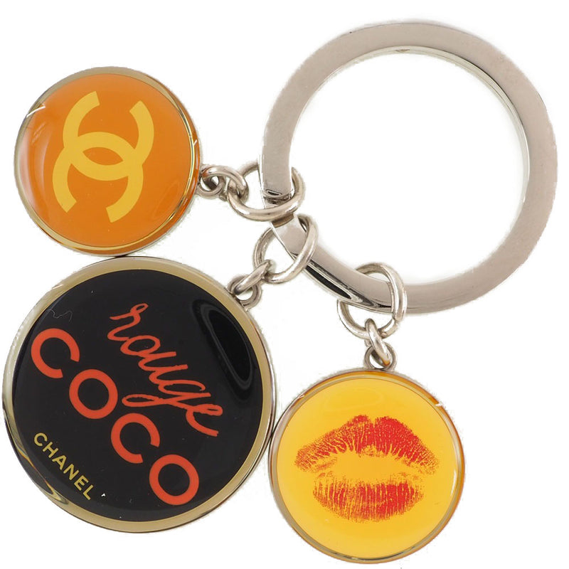 [Chanel] Chanel Rouge Coco Coco Mark Noved Metal Silver Ladies Keychain