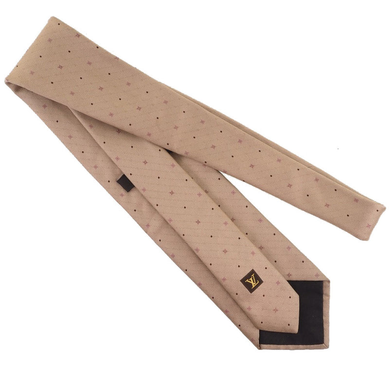 [LOUIS VUITTON] Louis Vuitton Silk Beige Men's Tie