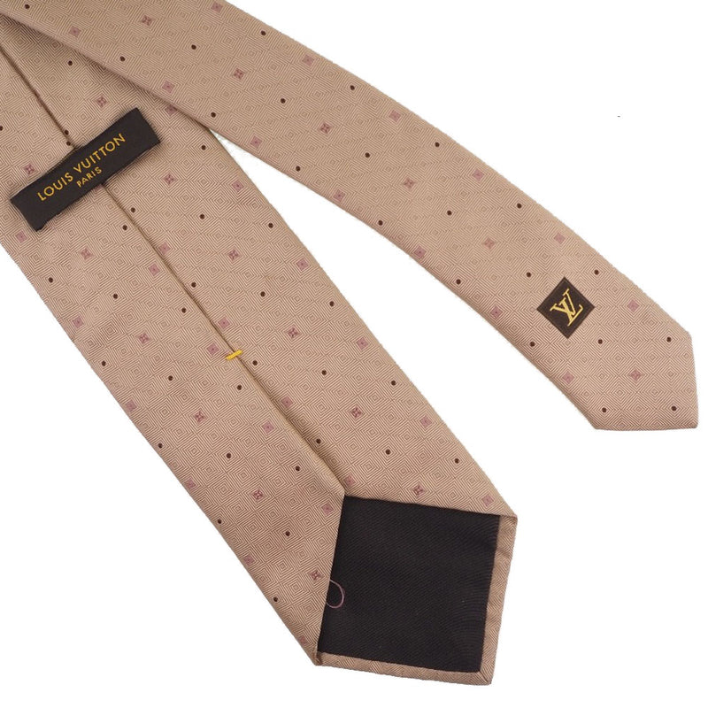 [Louis Vuitton] Luis Vuitton Silk Beige corbata para hombres