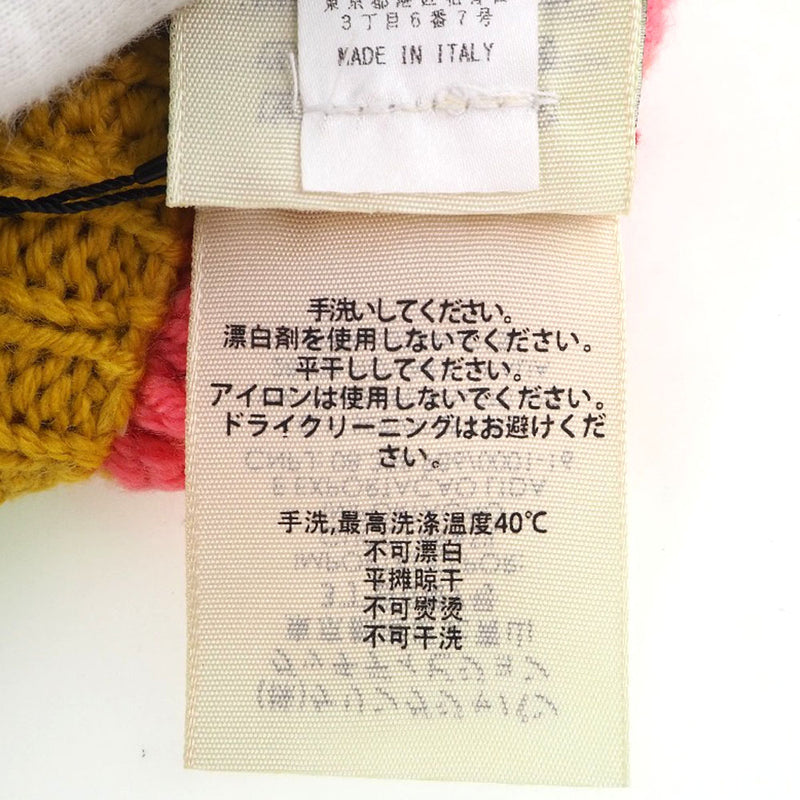 【GUCCI】グッチ
 ニット帽 ベレー帽
 ウール ピンク Knit hat レディースA+ランク