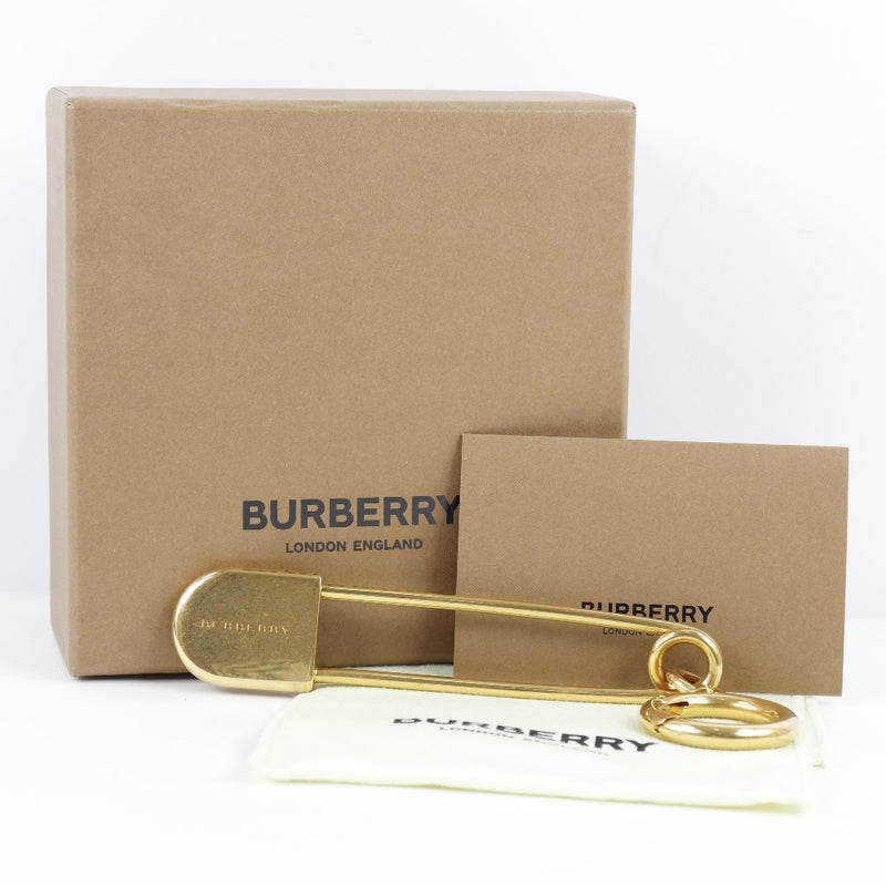 [Burberry] Burberry Pin Motif Metal Gold Unisex Charm S Rank