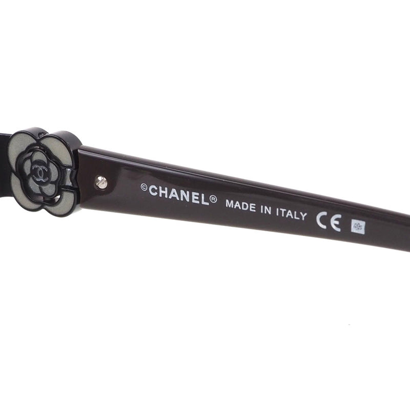 【CHANEL】シャネル
 カメリア ココマーク 4166 金属製×プラスチック 茶 レディース サングラス