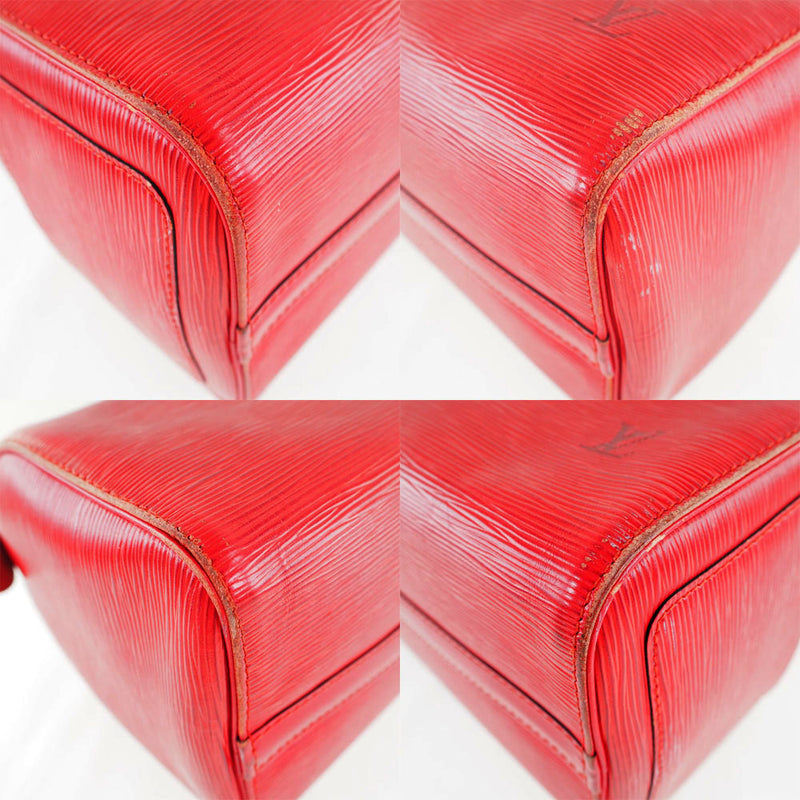 [Louis Vuitton] Louis Vuitton Speedy 25 M43017 Epireather Castillian红色SP1915雕刻女士手提包B级