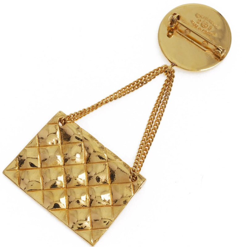 [CHANEL] Chanel 
 Cocomark brooch 
 Matrasse bag motif vintage gold plating 23 engraved about 18.3g COCO Mark Ladies