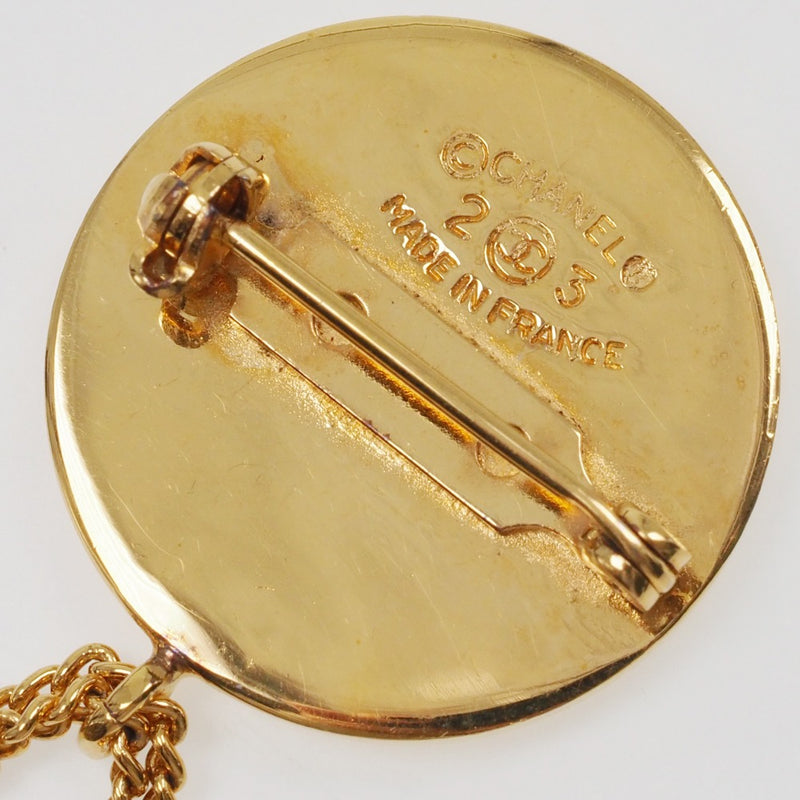 [Chanel] Chanel 
 Broche de cocomar 
 Matrasse Bag Motif Chapado de oro vintage 23 grabado alrededor de 18.3g Coco Mark Ladies