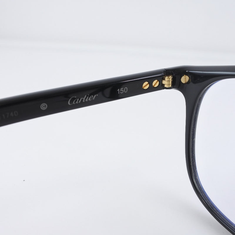 [Cartier] Cartier Wellington type Asian fit CT0017OA 004 Plastic Black Unisex Sunglasses A Rank