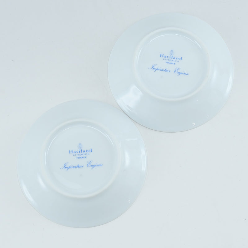 【Haviland】アビランド
 アンペラトリス ユジェニー デミタスカップ＆ソーサー×2 ポーセリン _ 食器
Sランク