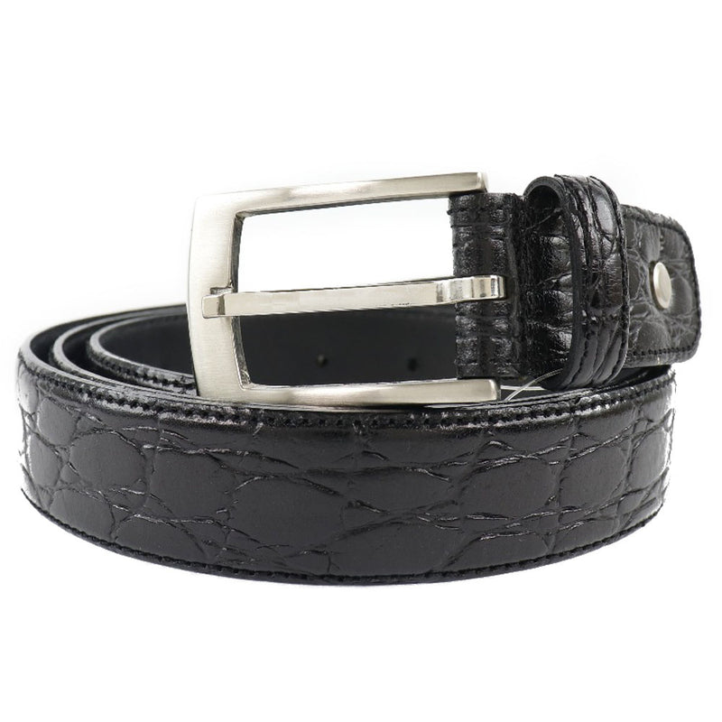 [Versace] Versace de cuero Cinturón de hombre negro